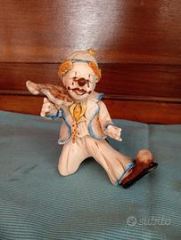 statuetta clown Capodimonte 