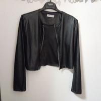 Giacca in pelle bolero corta bambina - ragazza