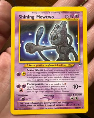 Shining mewtwo Rara
