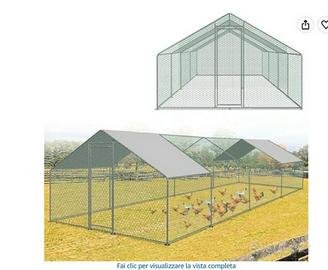 gabbia con serratura di sicurezza 3x8x2mt