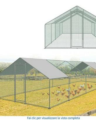 gabbia con serratura di sicurezza 3x8x2mt