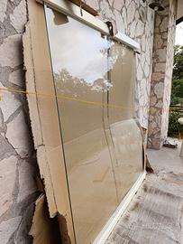 vetro per doccia aperta 