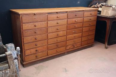 VECCHIA CASSETTIERA MOBILE UFFCIO SCHEDARIO