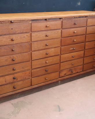 VECCHIA CASSETTIERA MOBILE UFFCIO SCHEDARIO