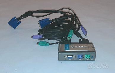Switch KVM D-Link DKVM-2K con VGA e PS2