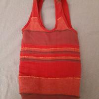 borsa in tela rossa