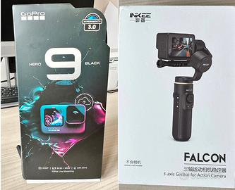 GoPro Hero 9 black + stabilizzatore Inkee Falcon