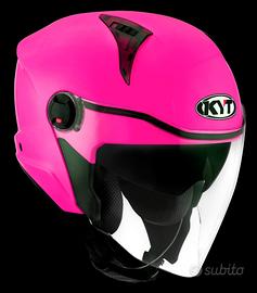 KYT Casco Jet D-CITY - Plain - Fuxia