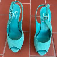 Scarpe chanel scamosciate, marca Giancarlo Paoli