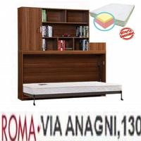 Letto a scomparsa singolo veloccia+materasso foam-