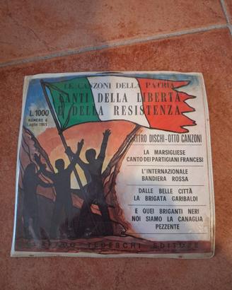 Raccolta 4 dischi canti della liberta