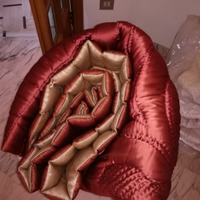 Trapunta imbottita vintage in raso