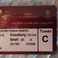 Biglietto finale Champions League 2010