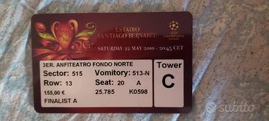 Biglietto finale Champions League 2010