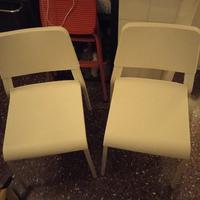 sedie bianche x 2