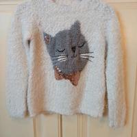😻 Maglione Invernale "Gattino Shaggy" - Taglia 5-