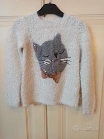 😻 Maglione Invernale "Gattino Shaggy" - Taglia 5-