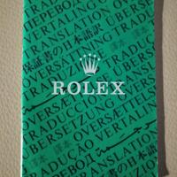 BOOKLET ROLEX TRANSLATION ANNO 1989
