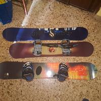3 tavole da snowboard