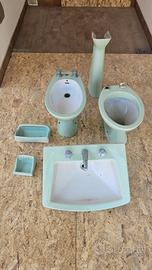Set Sanitari completo vintage '60 '70 verde mentaa