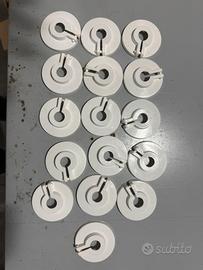 Rosette in plastica diametro 14