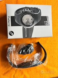 orologio cardiofrequenzimetro + fascia kalenji