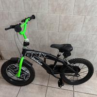 Bicicletta BMX Dino 16" Nero Verde