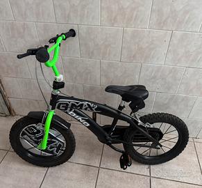 Bicicletta BMX Dino 16" Nero Verde
