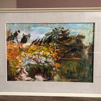 Quadro ‘900 fiori floreale olio su tela