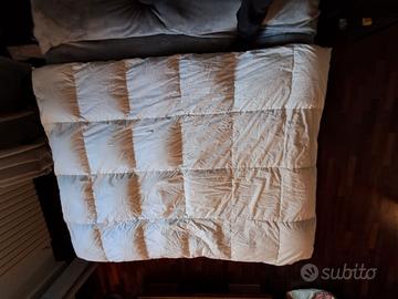 Piumino letto singolo 100% piuma bianca vergine