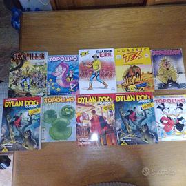 10 fumetti Tex, topolino e Dylan Dog