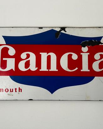 Insegna smaltata Gancia