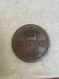 Mineta 2 tornesi 1858