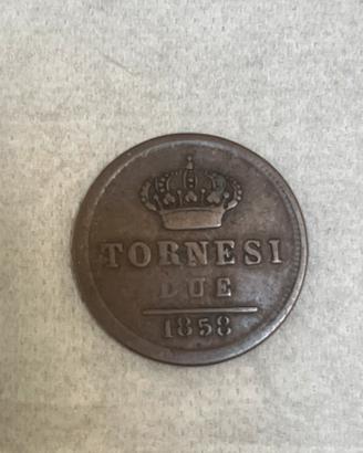 Mineta 2 tornesi 1858