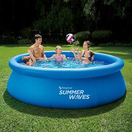 Summer Waves Set piscina a gonfiaggio rapido