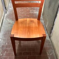 Set 4 Sedie Legno Massiccio Lucide Ciliegio