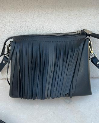 Borsa Gum con Frange nera