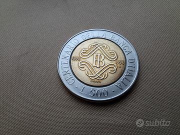500 lire "Centenario Banca d'Italia" (1993)
