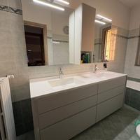 Mobile bagno sospeso doppio lavabo