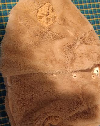 mantellina pelliccia sintetica 18mesi