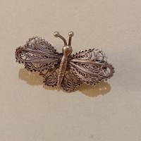 Spilla Farfalla filigrana d'argento 