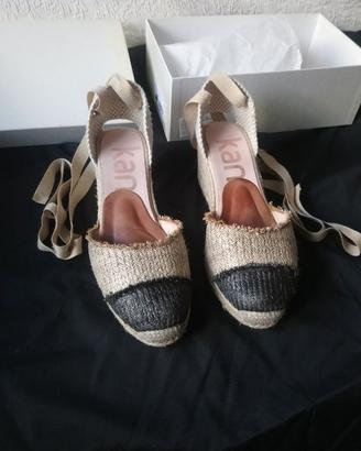 Sandali donna, KANNA, in corda e pelle, numero 38