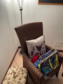 Poltrona in midollino