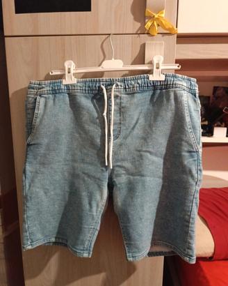 Pantaloncino di jeans elasticizzato uomo 