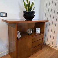 Mobile e specchio abbinato in legno