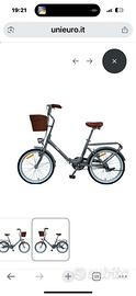 Bici pieghevole ancora inballata
