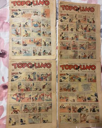 TOPOLINO Giornale 1947 RARI 4 Numeri speciali 16 P