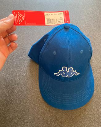 Cappello Kappa cotone blu taglia unica - Nuovo