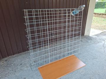 Rastrelliera portabottiglie acciaio zincato 100bot
