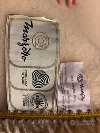 Coperta matrimoniale lana Marzotto